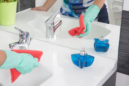 Commercial cleaning routine for Urrey offices with kitchens and washrooms