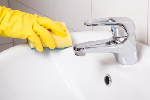 Freshly maintained office environment with clean surfaces