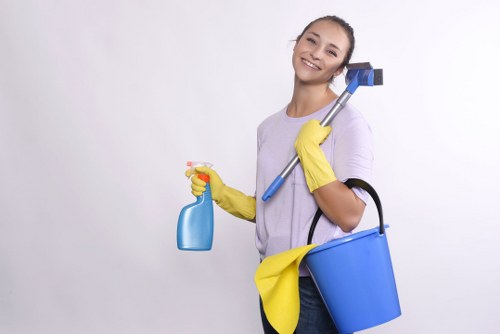 Spotless home interior after professional cleaning services