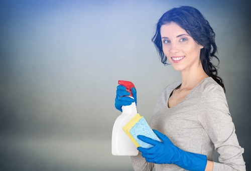 Professional carpet cleaning in a Urrey workplace with careful access planning